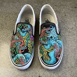 Vans Slip-On Skate Shoe - Black / Underwater